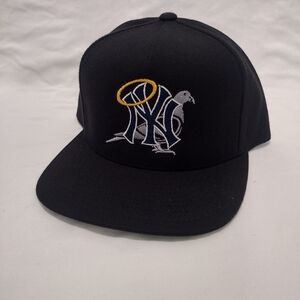 Black Baseball Cap with Embroidered Logo